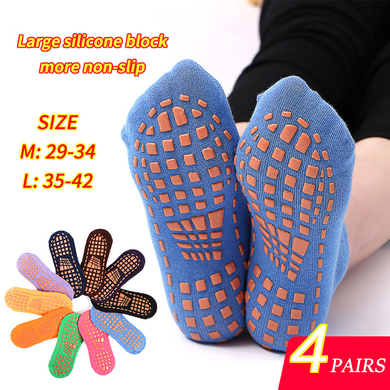 Trampoline Park Sock - 4 paar yoga pilates trampoline damessokken
