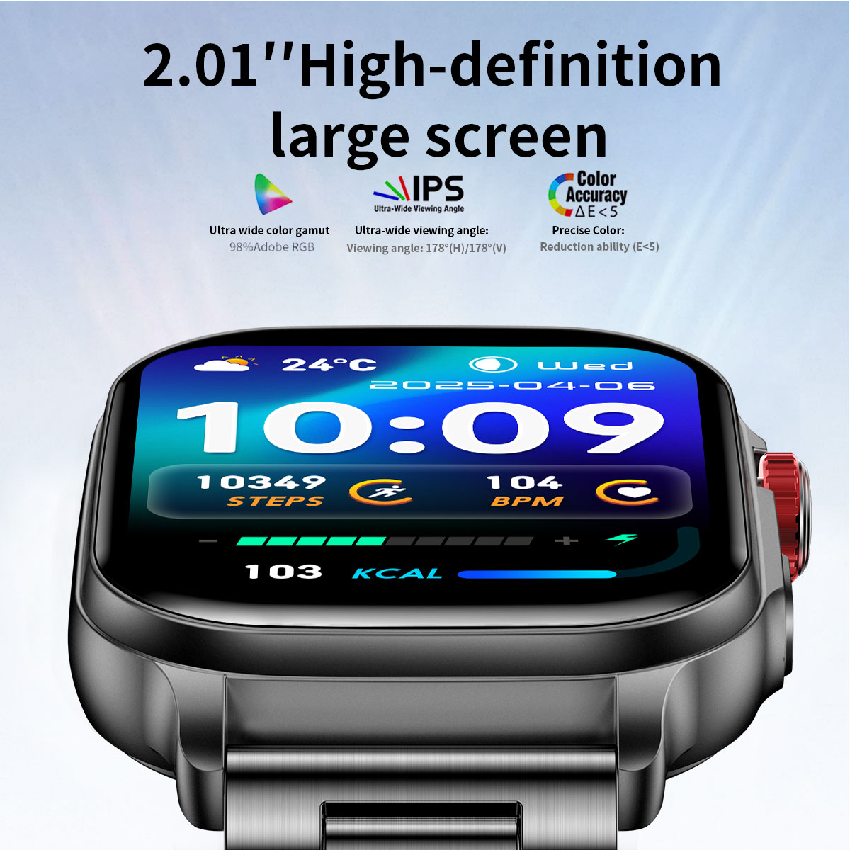 2026 Smartwatch 2.01'' Fitness - Outdoor Sport Smart Watch recensie en prijs
