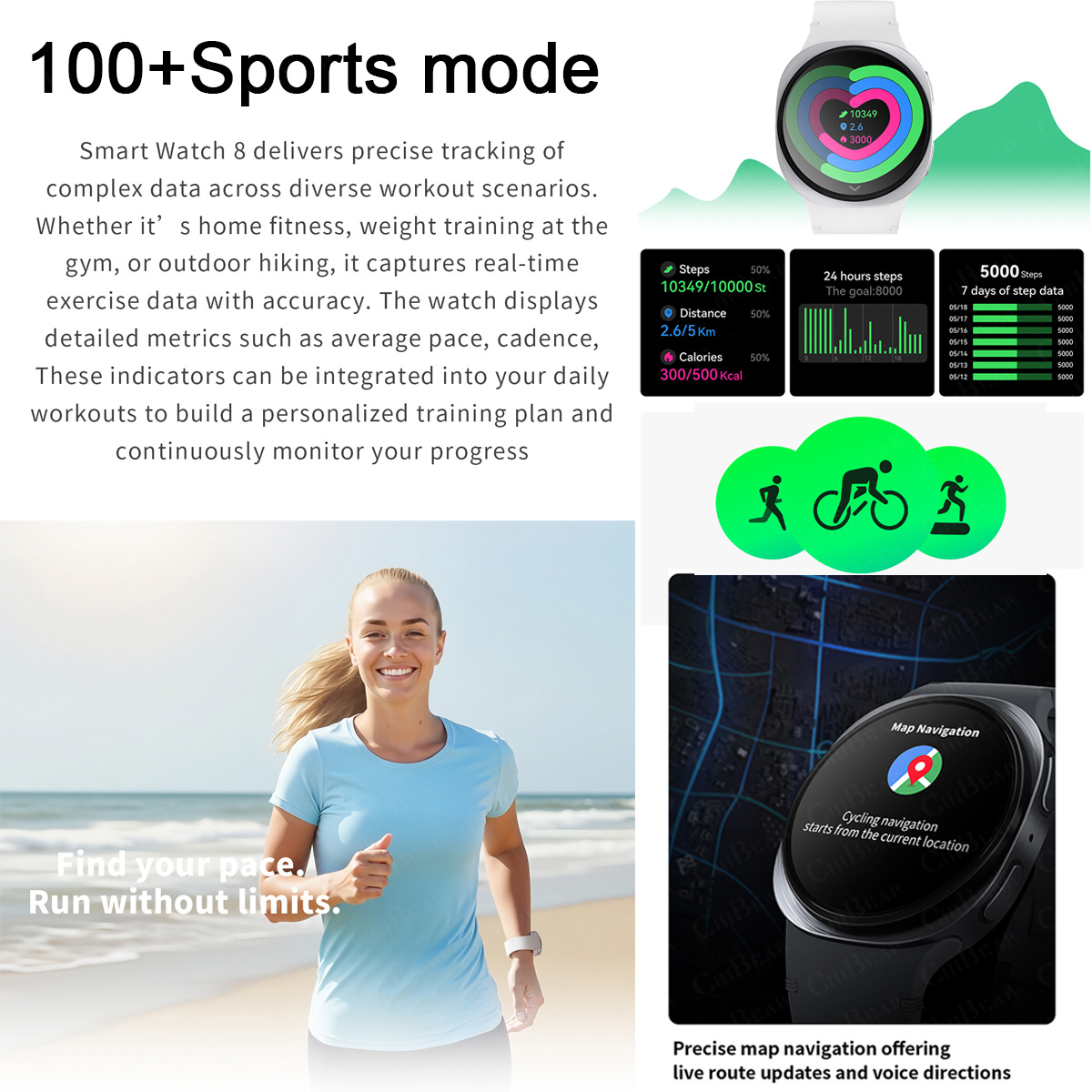 2026 Nieuwe Horloges 8 Mini GP - Outdoor Sport Smart Watch recensie en prijs