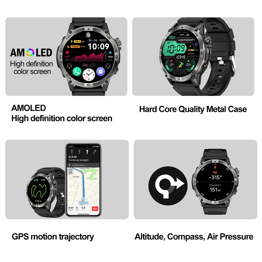 NORTH EDGE GPS Sport Smart Wat - Outdoor Sport Smart Watch recensie en prijs