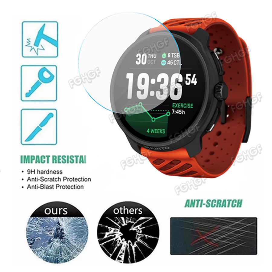 Gehard glas beschermfolie voor - Outdoor Sport Smart Watch recensie en prijs